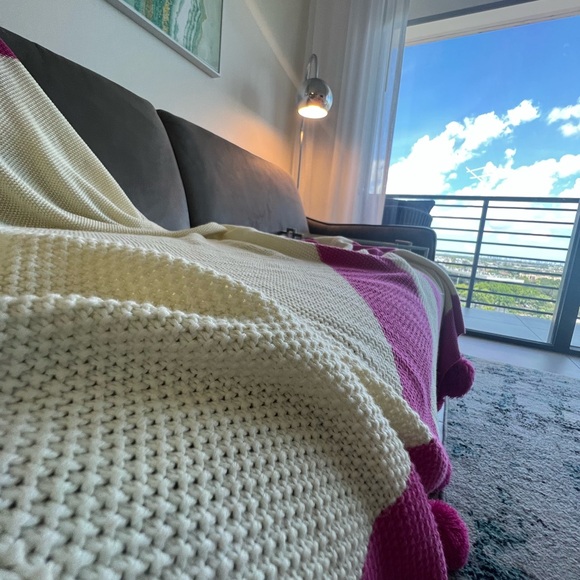 100% cotton Knit throw - Picture 6 of 11